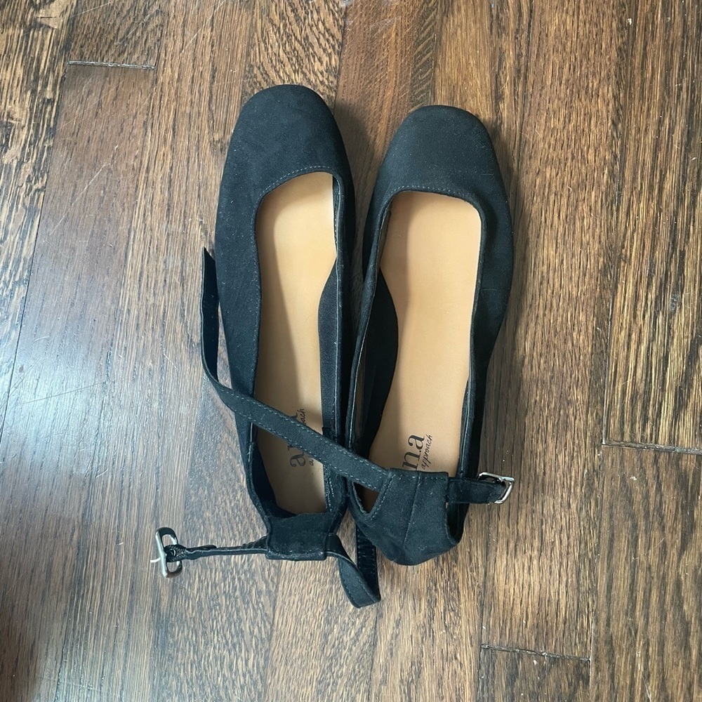 ana black flats